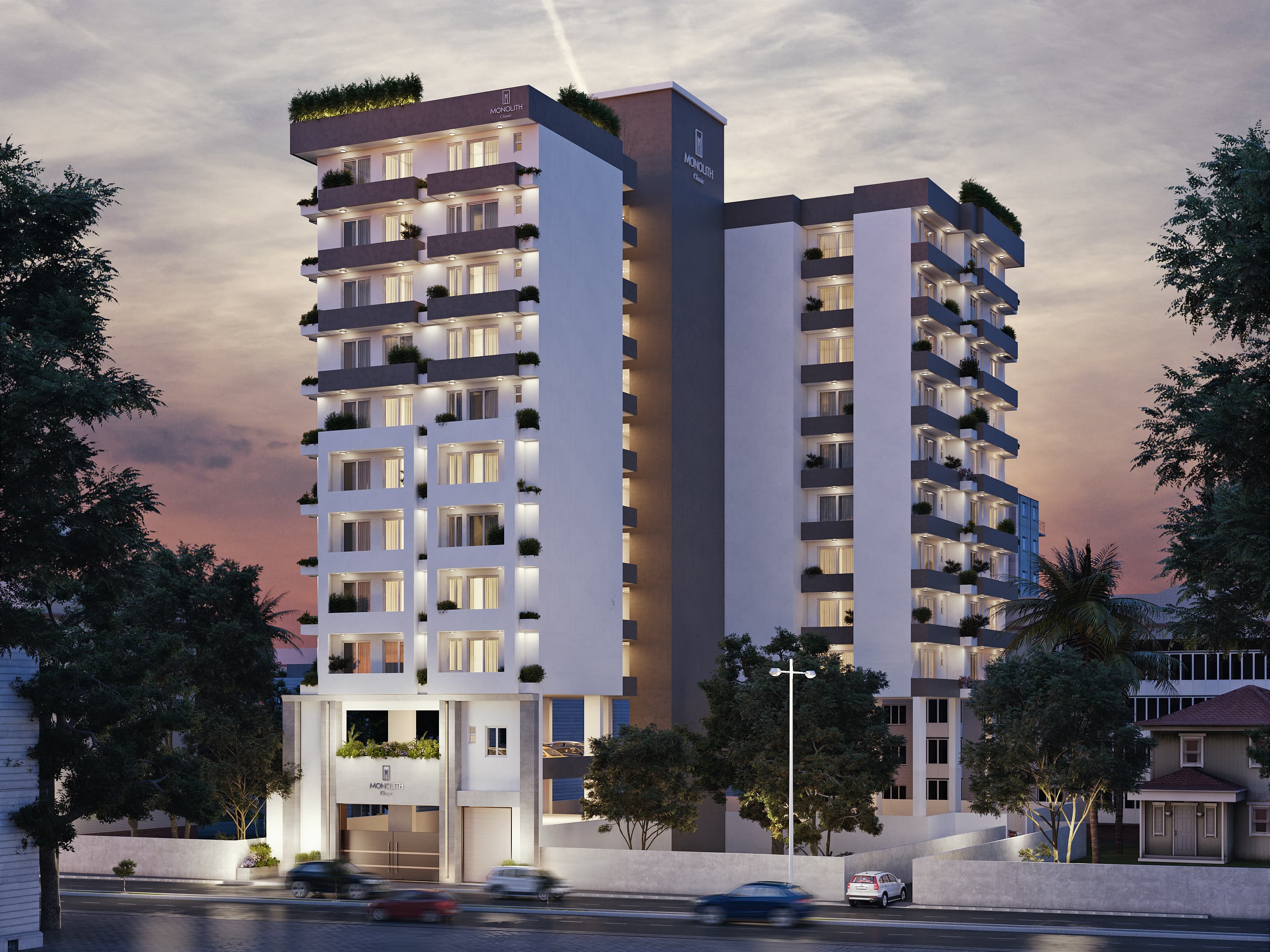 Classic 1 Exterior, Evening view