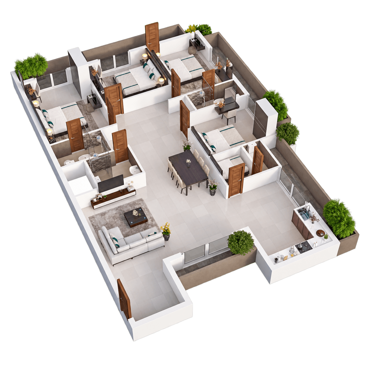 Classic 1 Peridot, 3D layout